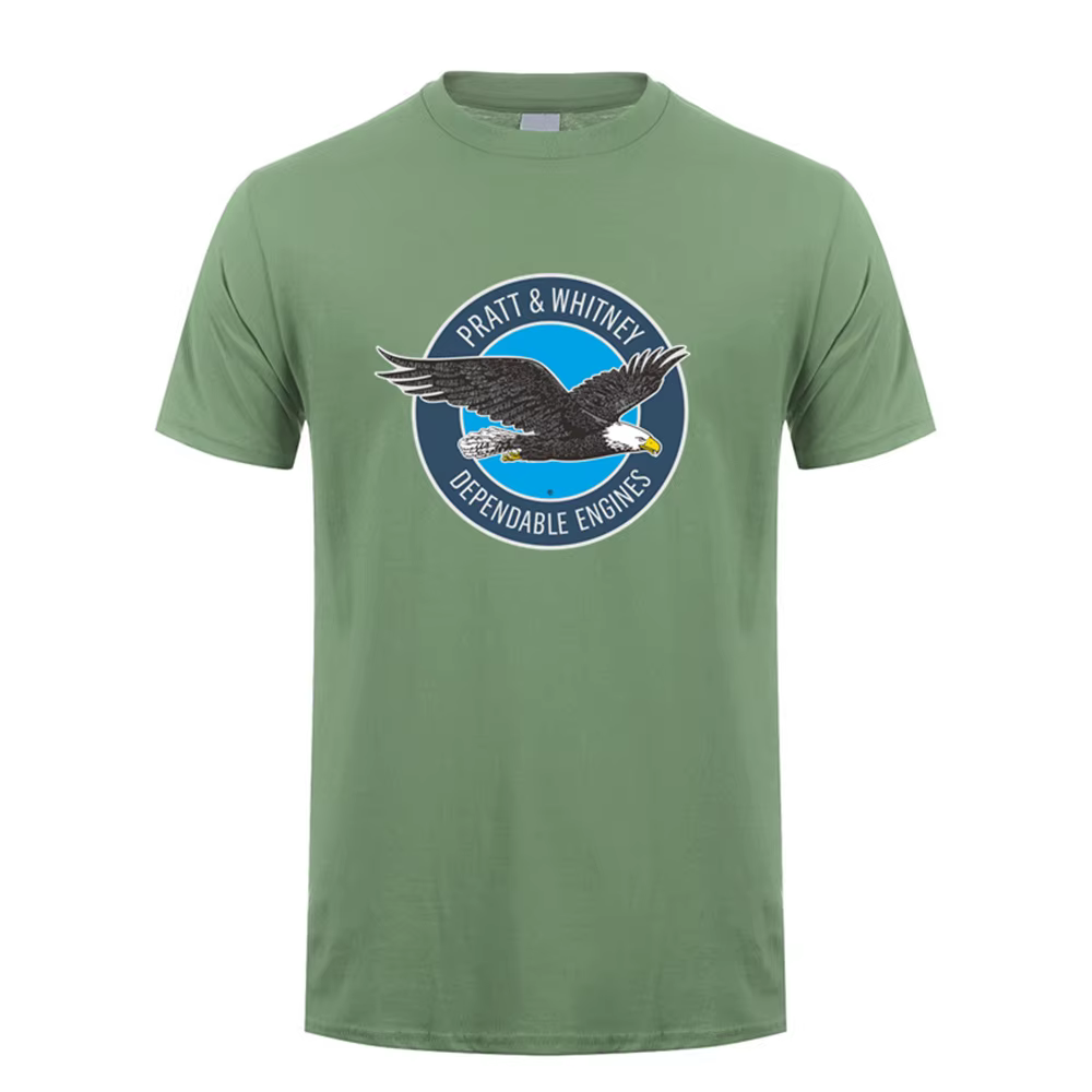 Nouveau Pratt & Whitney Hommes T Shirt D'été À Manches Courtes En Coton Tee Shirts Y-pour Homme Femmes LH-557