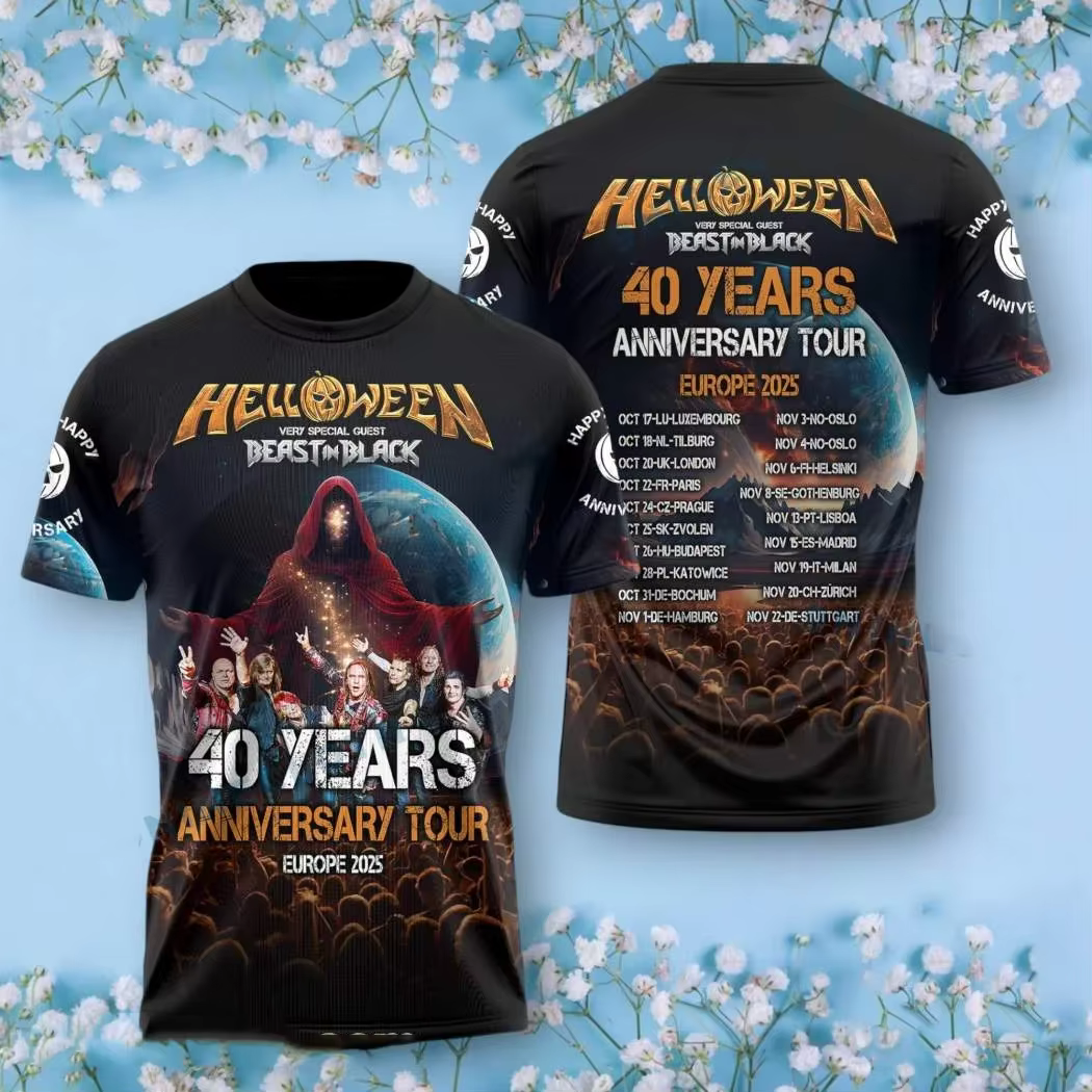 T-shirts classiques Rock Halloween 2025 pour homme