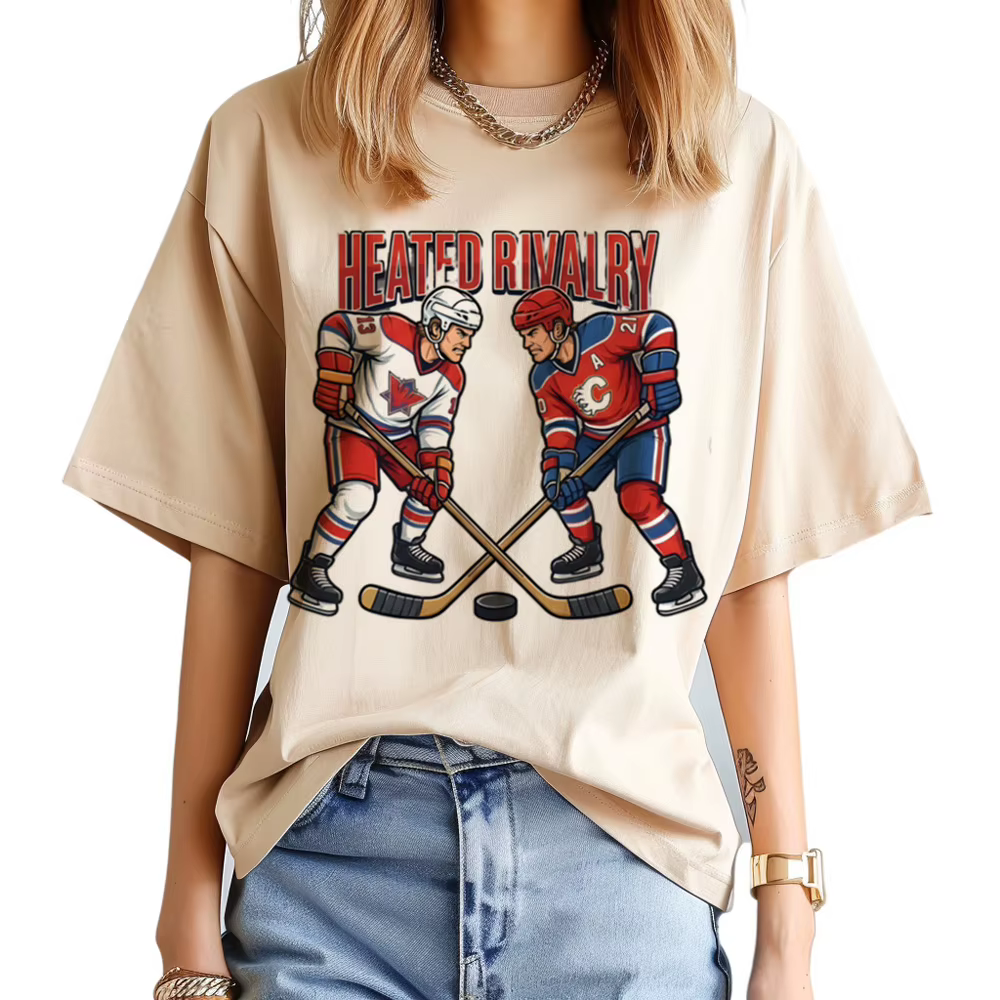 T-shirt Rivalité Chauffante pour Femme, Confortable et Doux, Cadeau pour Fans, Streetwear Psychédélique Harajuku
