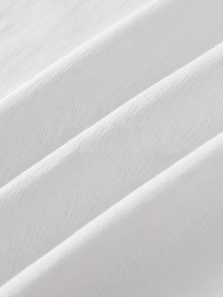 DUKEEN hommes 260G à manches longues t-shirts 2025 printemps pur coton couleur unie basique col rond maillot de corps