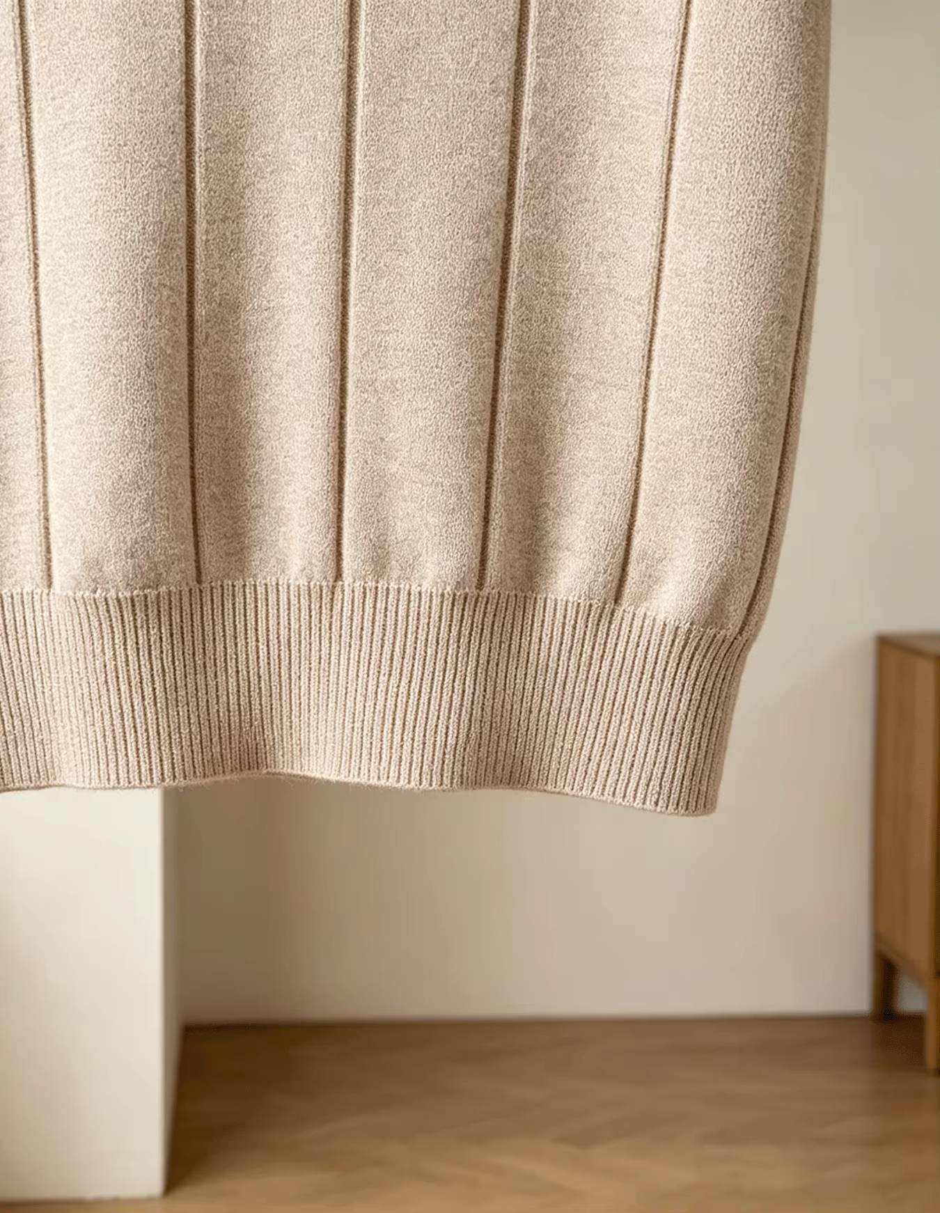 Polo à manches courtes en tricot côtelé pour homme | T-shirt à col rond uni coupe ajustée | Haut décontracté d'été