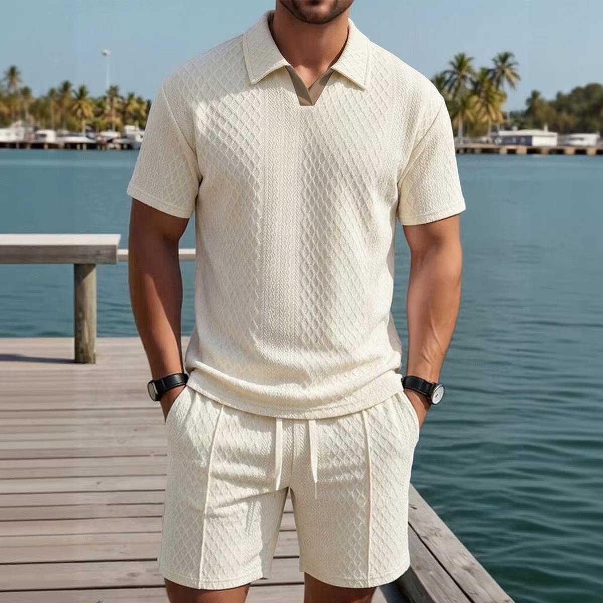 Ensemble polo et short pour homme