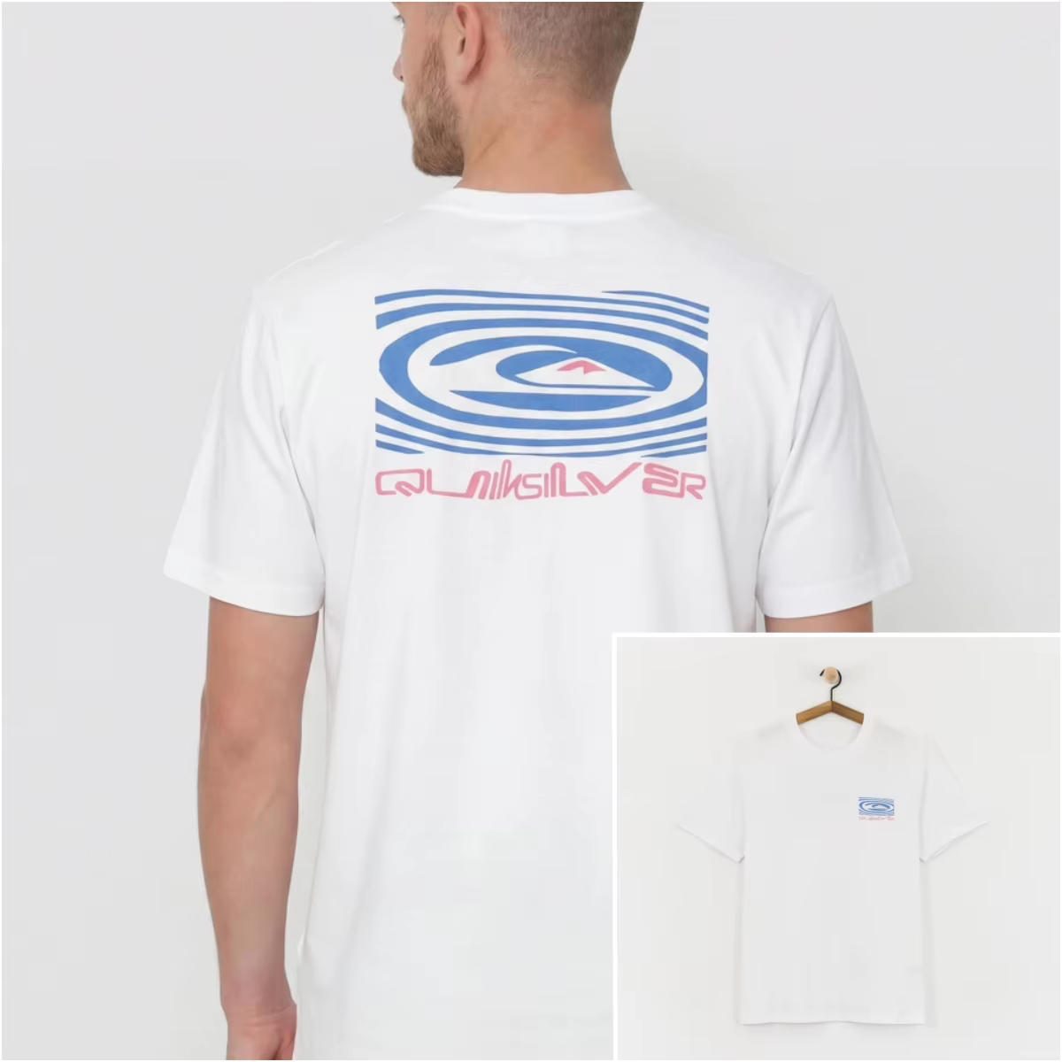 T-shirt noir tendance surf et skateboard
