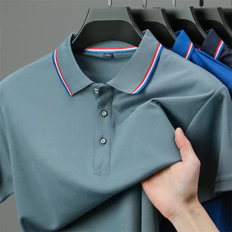 Polo décontracté à manches courtes pour hommes