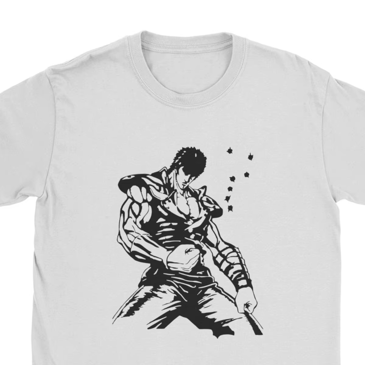 Kenshiro Hokuto No Ken t-shirt hommes poing de l'étoile du nord mode coton t-shirts chemises Hombre