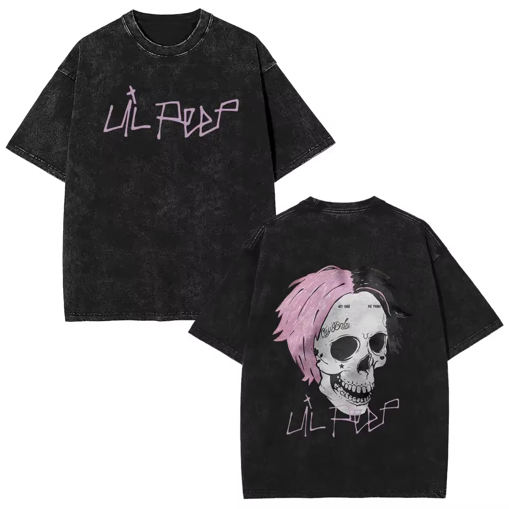 T-shirts vintage Bear Crybaby de l'album musical du rappeur Lil Peep