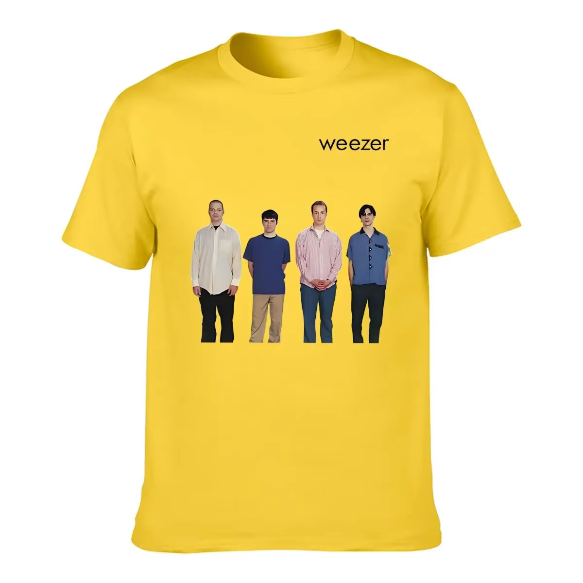 Weezer 1994 album bande impression T-shirt hommes été hip-hop rue décontracté ample