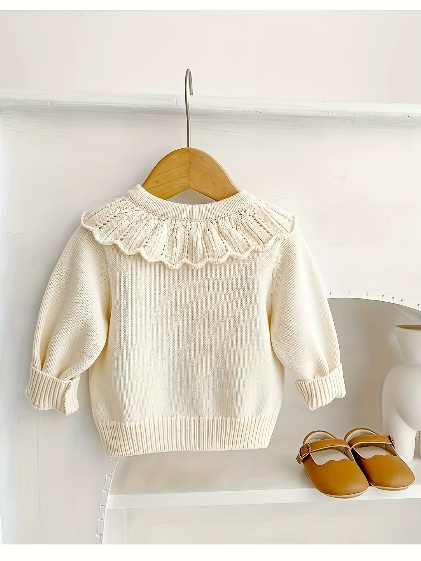 Cardigan tricoté pour bébé fille, haut chaud, Style bébé, automne et hiver