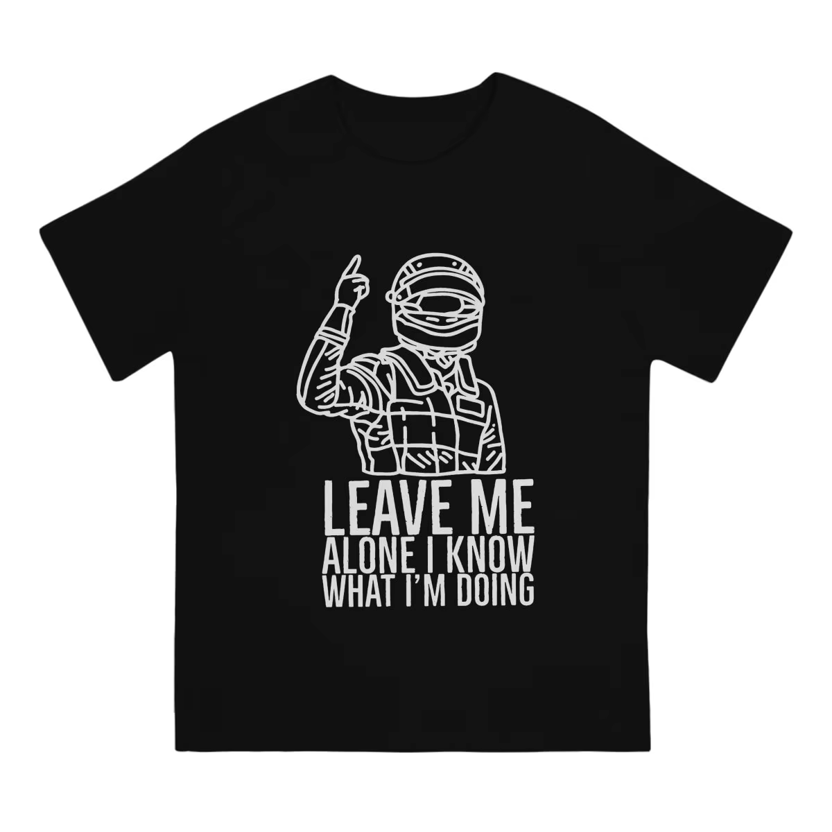 Laissez-moi seul Kimi Raikkonen Racer F1 formule 1 t-shirt gothique col rond