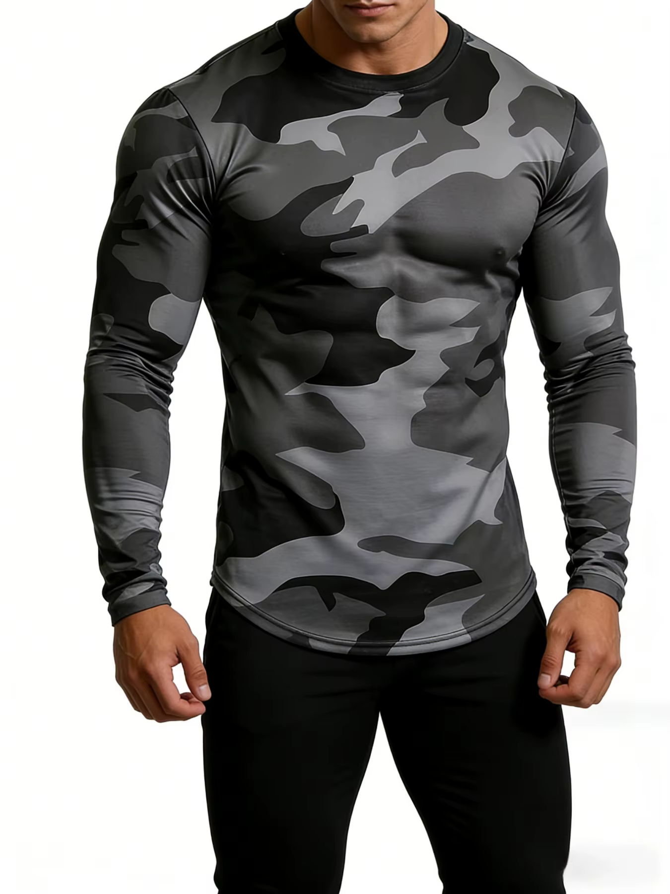 T-shirt camouflage militaire pour homme