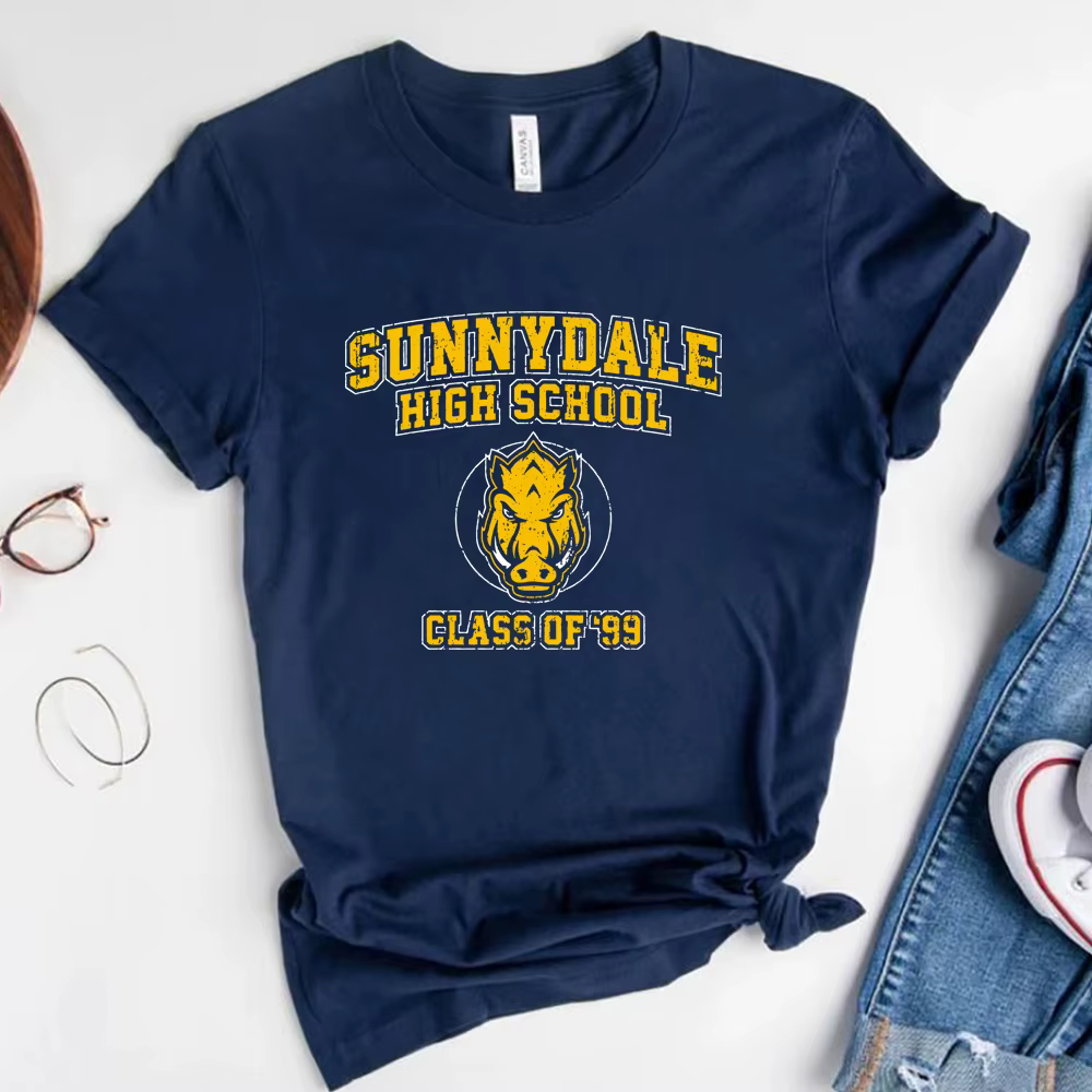 Sunnydale-T-shirt à manches courtes unisexe