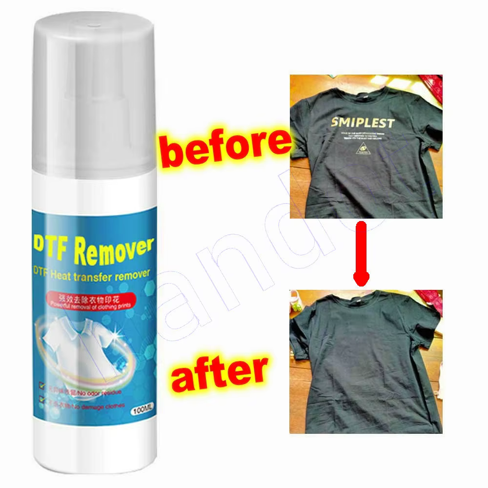 Dtf transfert supprimer Dtf dissolvant Textile vinyle liquide vêtements pour vêtements Dtf transfert imprime encre tissu t-shirt colle Kit