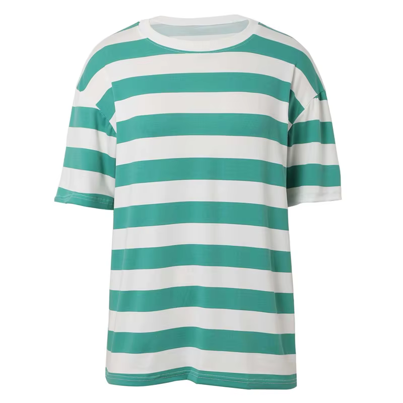 T-shirts graphiques à rayures simples pour hommes