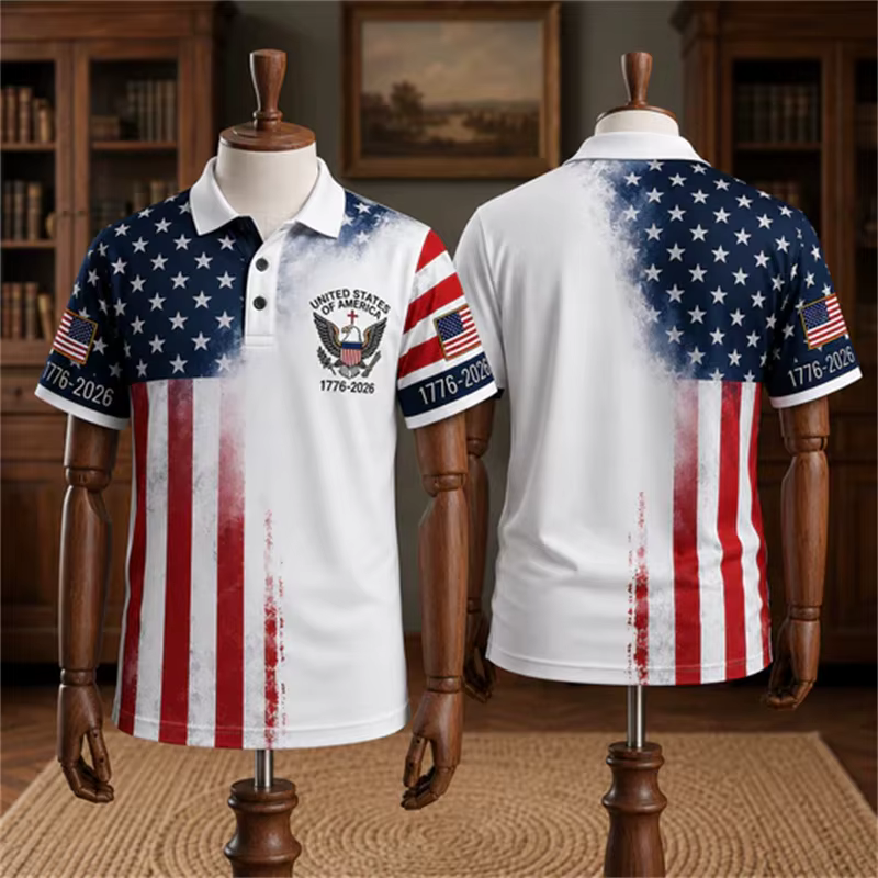 Polo pour homme USA 250e anniversaire 1776-2026