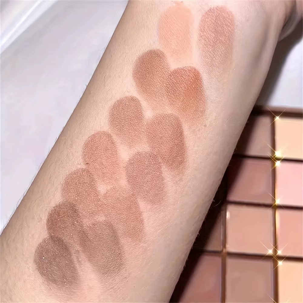 Palette de fards à paupières 25 couleurs - Tons neutres gris et bruns
