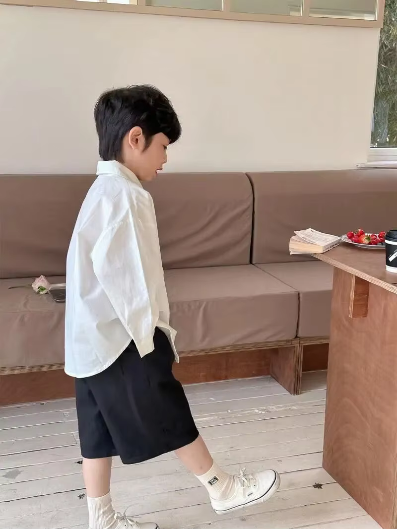 Chemise à manches longues pour garçons