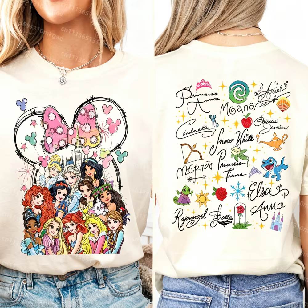 T-shirt Princesse Aquarelle Château Magique