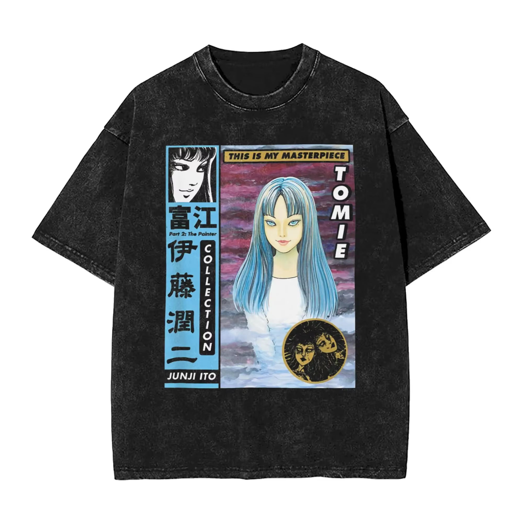 Japon thème d'horreur Junji Ito mon ami Tomie drôle imprimé graphique T-Shirt hommes femmes mode coton col rond