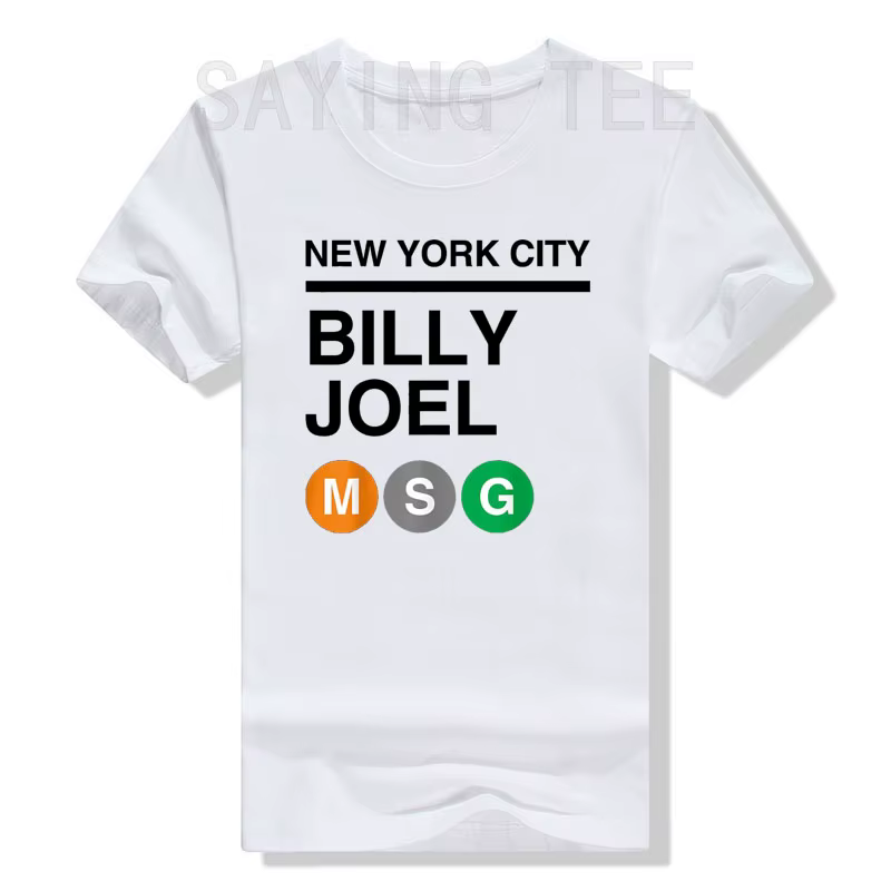 Billy Joel - MSG Subway T-Shirt Albums ensemble liste