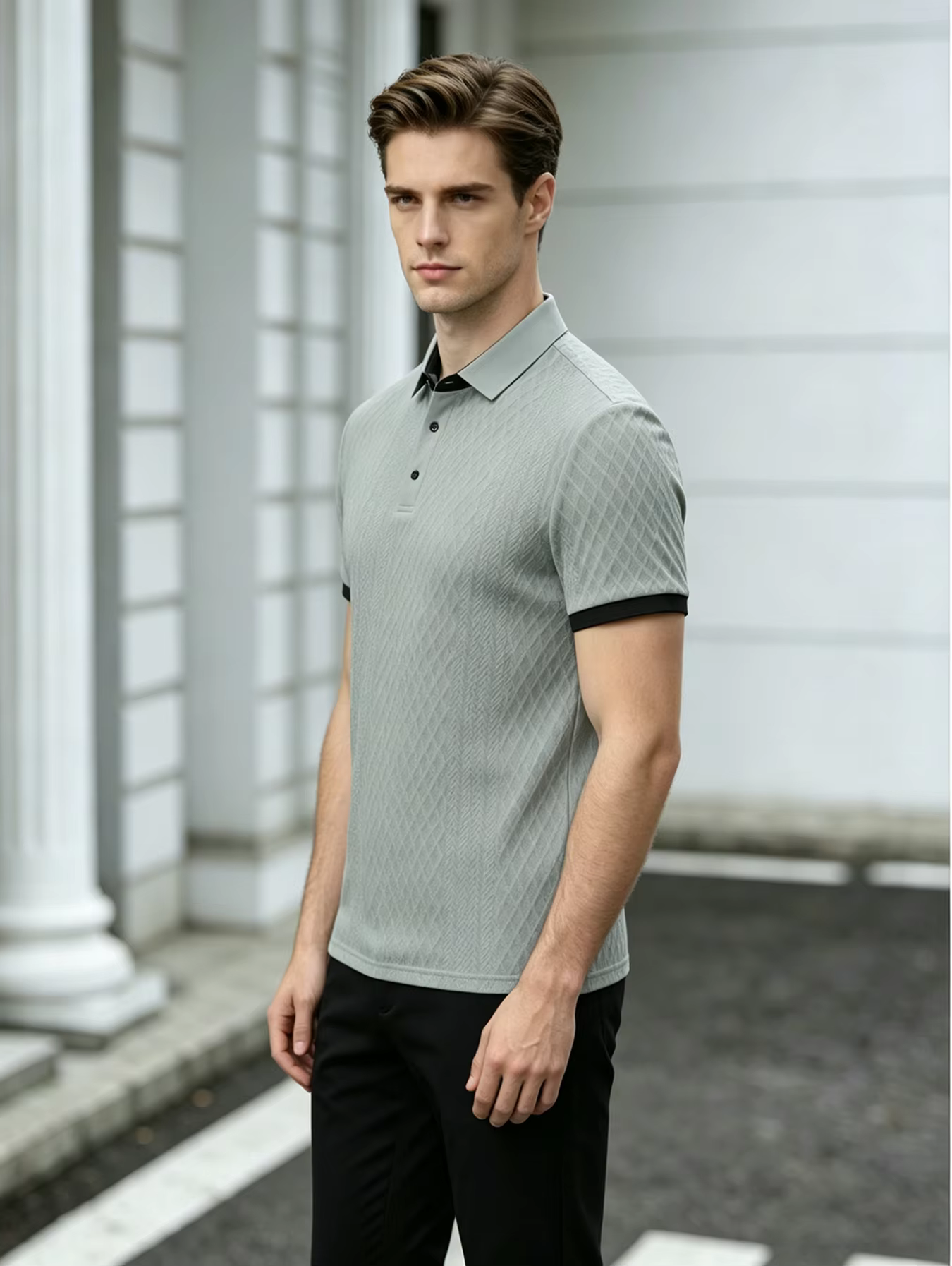 Chemises polo pour hommes au style décontracté chic