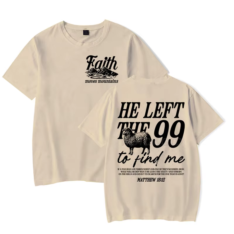 T-shirt à base de foi pour hommes et femmes