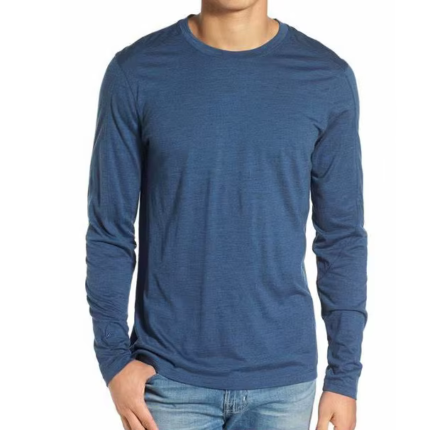 100% laine mérinos hommes à manches longues t-shirt Base thermique Laye