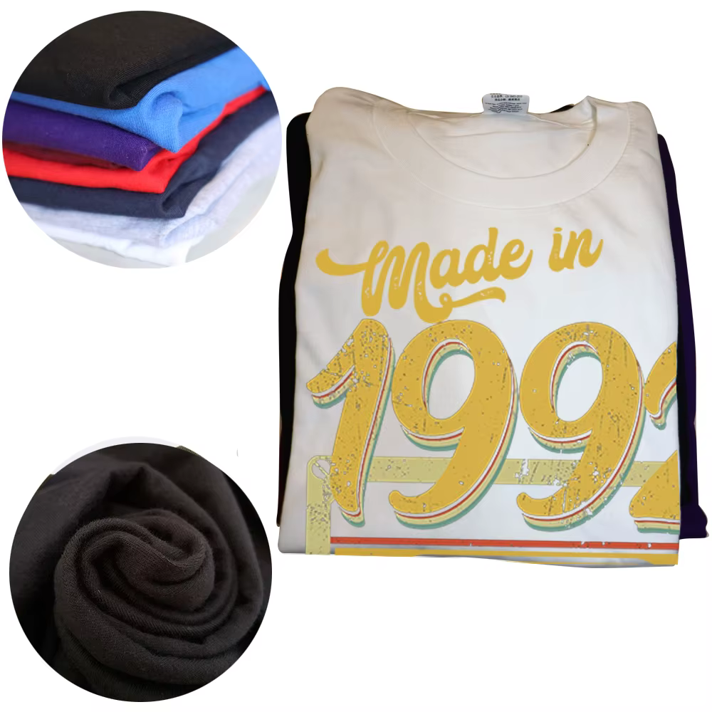 Drôle fabriqué en 1992 édition limitée classique t-shirts été graphique coton Streetwear à manches courtes cadeaux d'anniversaire T-shirt hommes