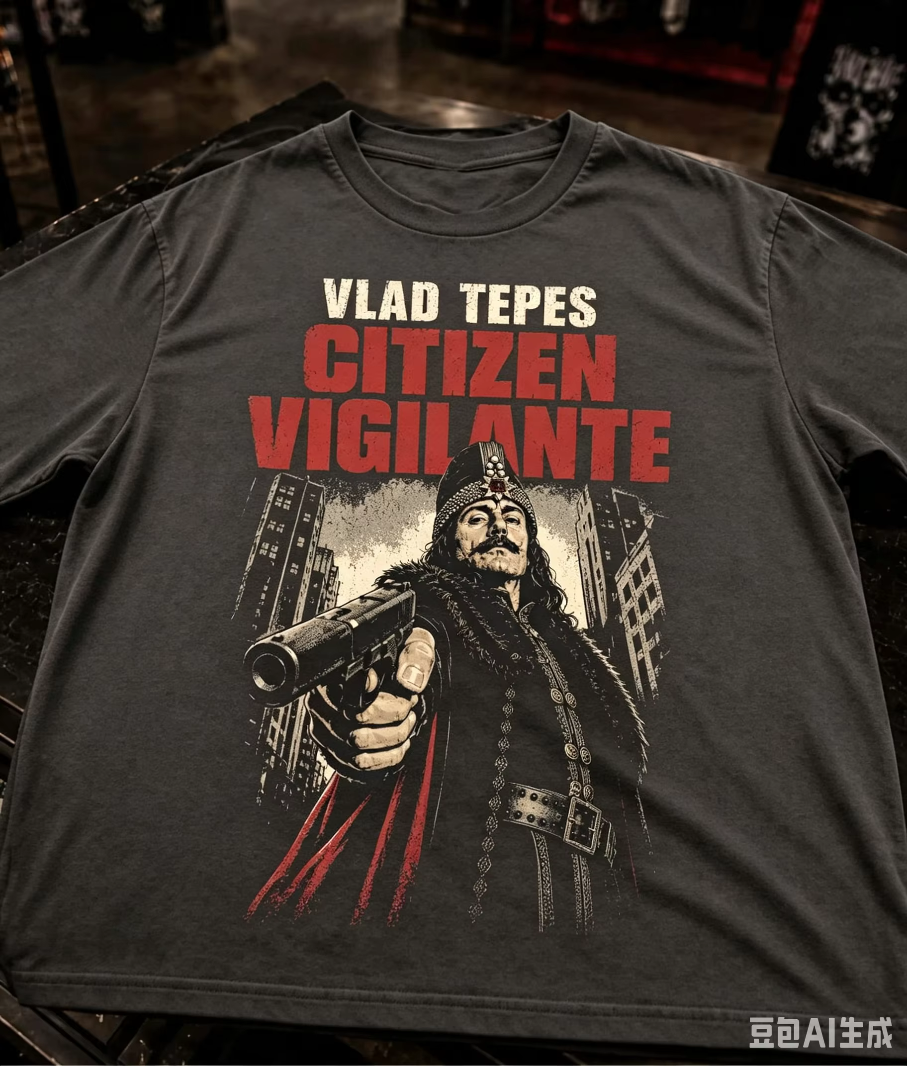 T-shirt graphique Citizen Vigilante avec affiche de film