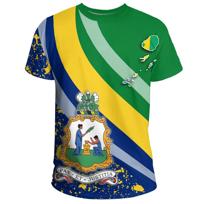 T-Shirt à Manches Courtes et Col Rond pour Homme