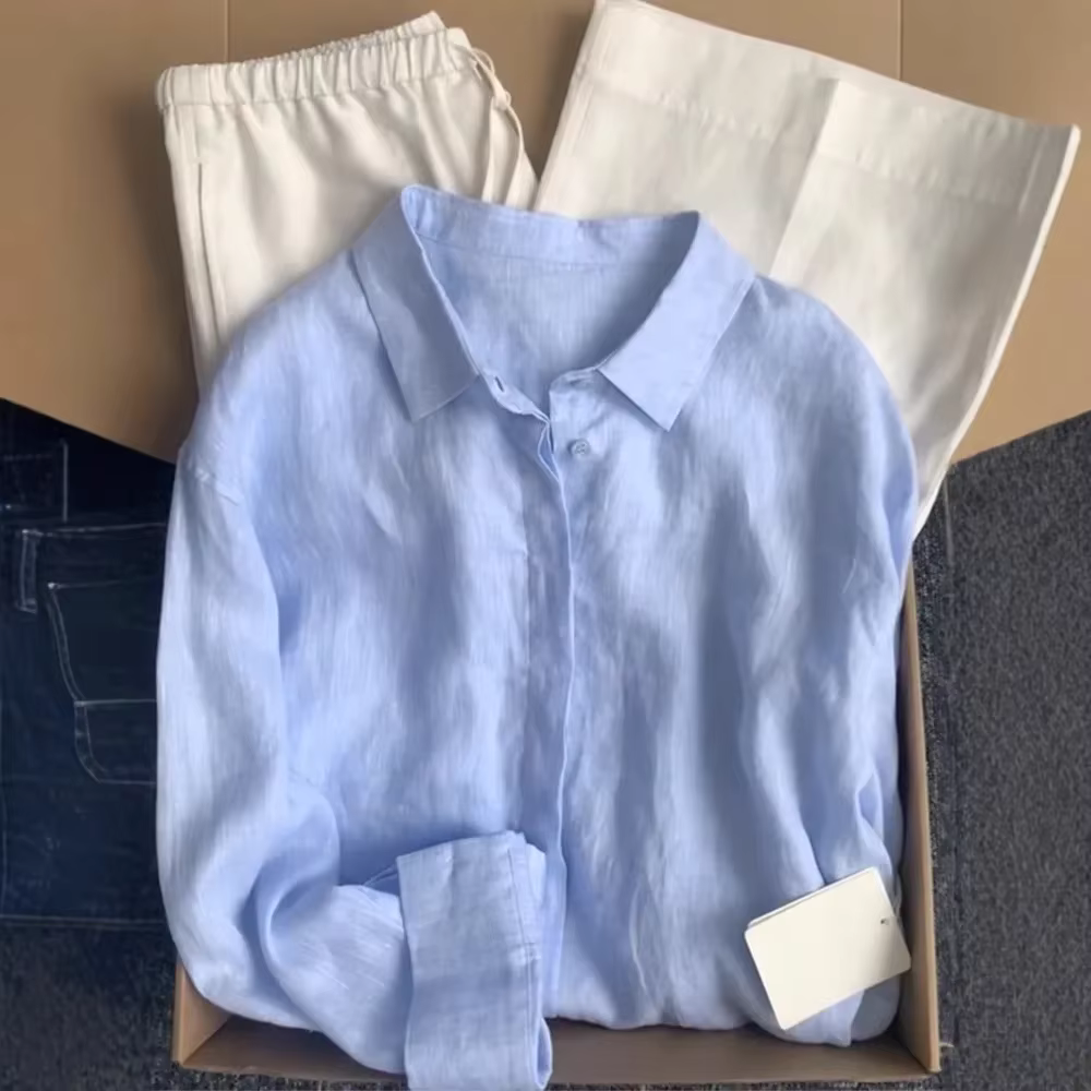 Chemise en lin français pour femmes