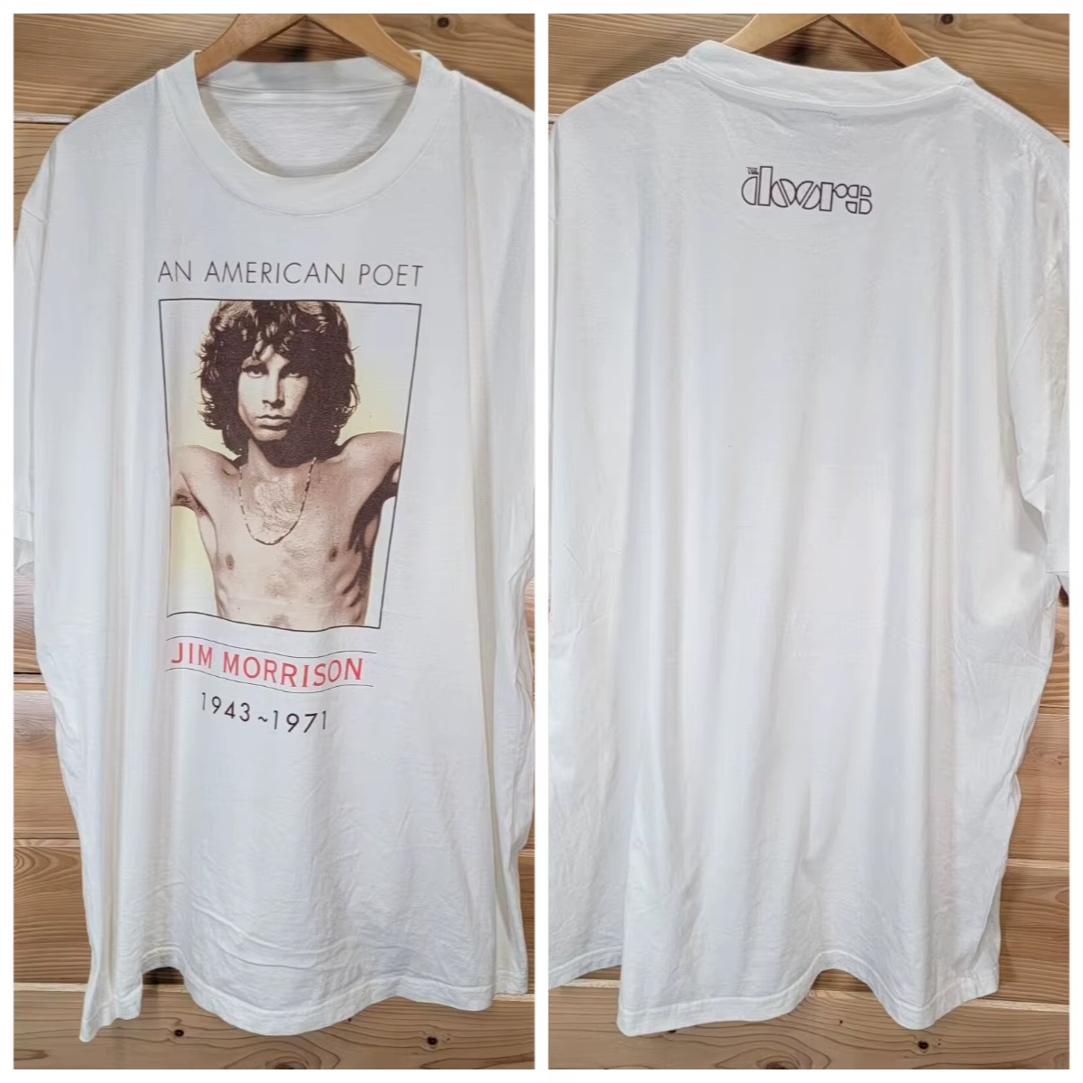 T-shirt Vintage The Doors imprimé en coton à manches courtes
