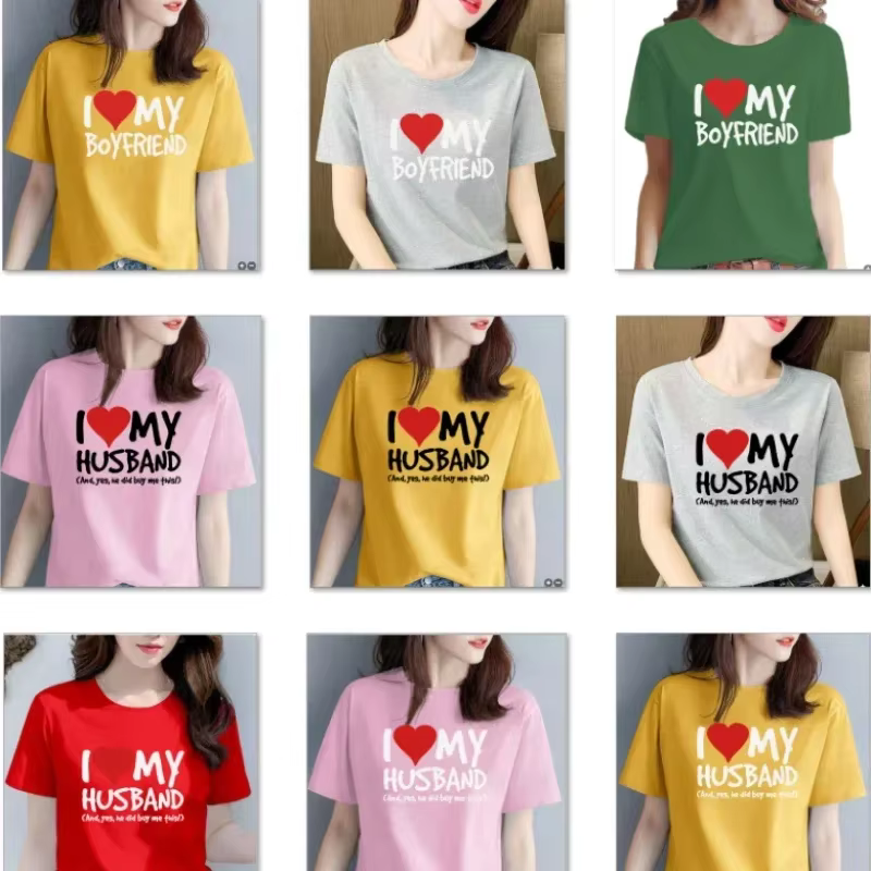 T-shirt humoristique Kawaii I Love My Mari Boyfriend WOMENS