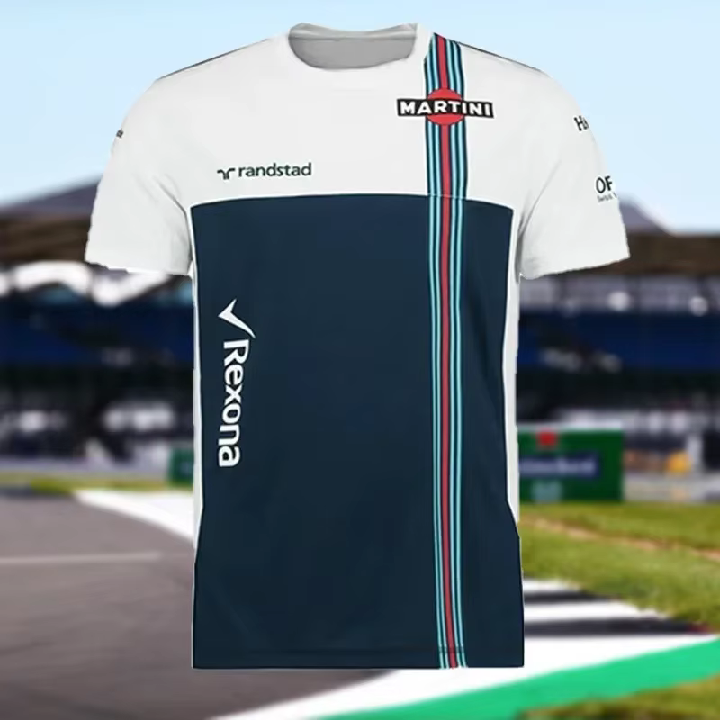 T-shirt décontracté respirant à manches courtes pour pilotes de course et passionnés de sports extrêmes