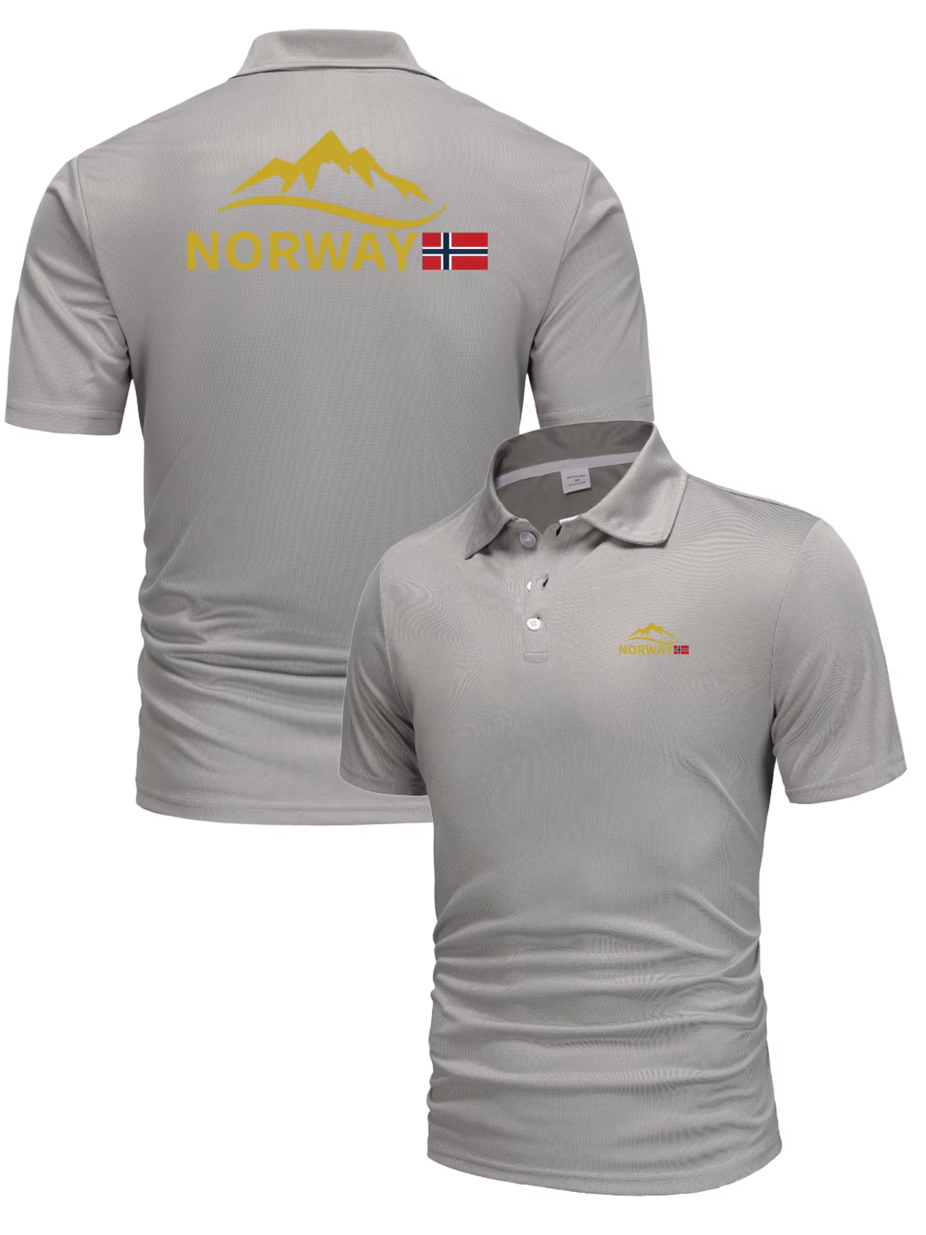 Polo respirant à manches courtes pour homme avec col rabattable
