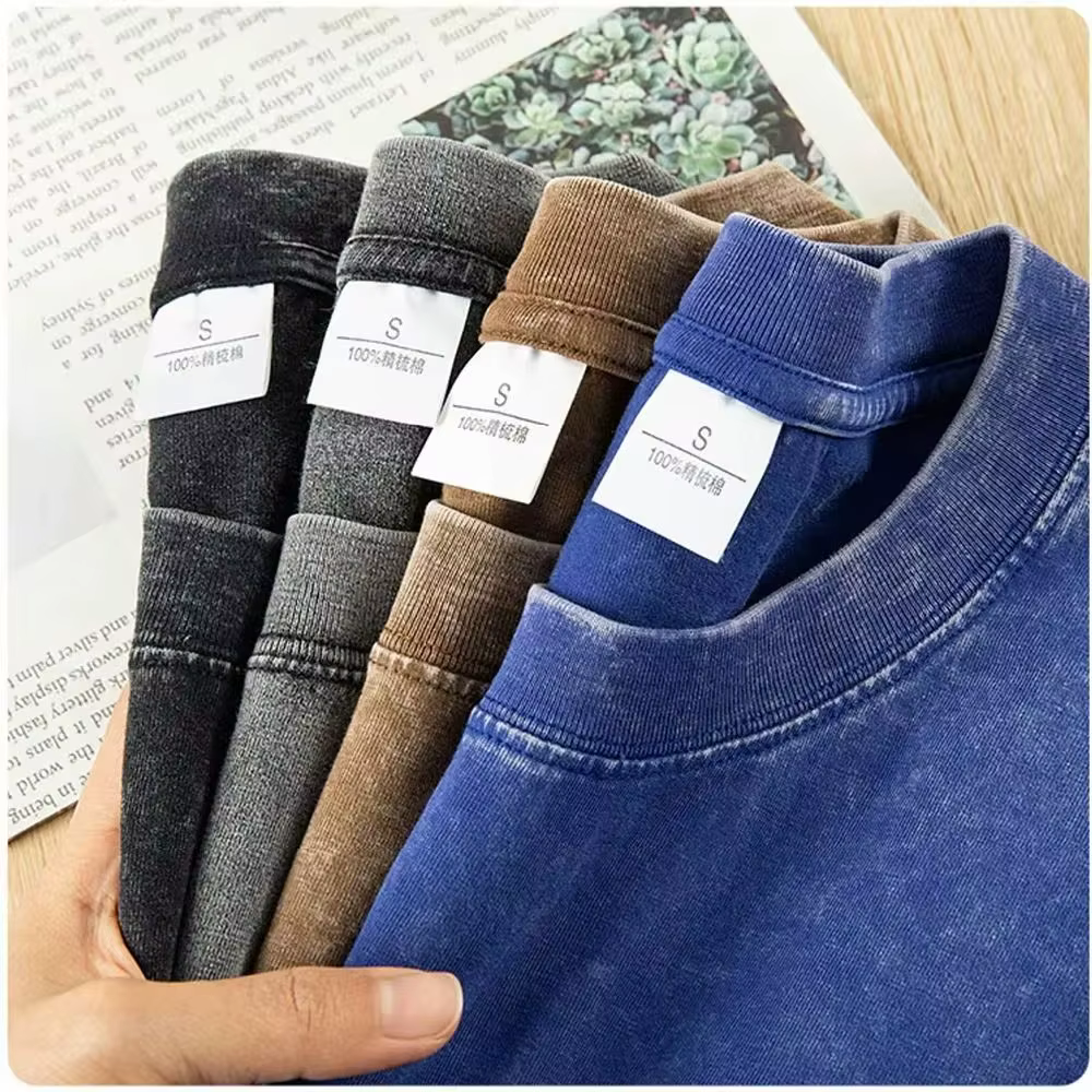 T-shirt à manches courtes en coton épais