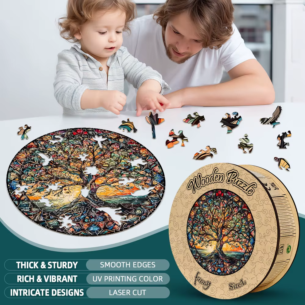 Puzzle en bois arbre de vie pour adultes et adolescents