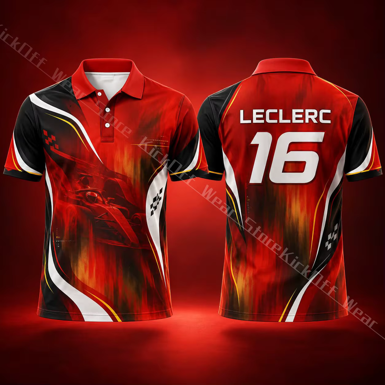 Polo de course pour homme Leclerc 16, manches courtes, vêtements décontractés de sport automobile, streetwear d'été, vêtements pour fans, unisexe, homme, femme, cadeau
