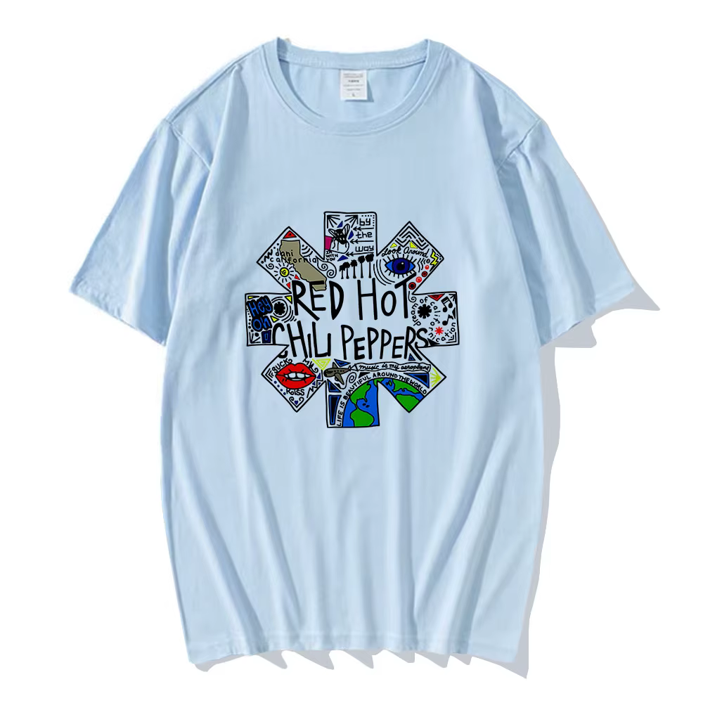 Rouge feu chaud calmar Chili poivrons T-shirts été hommes femmes coton t-shirt Streetwear Hip Hop impression graphique