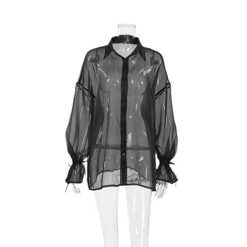 Chemise transparente sexy tendance