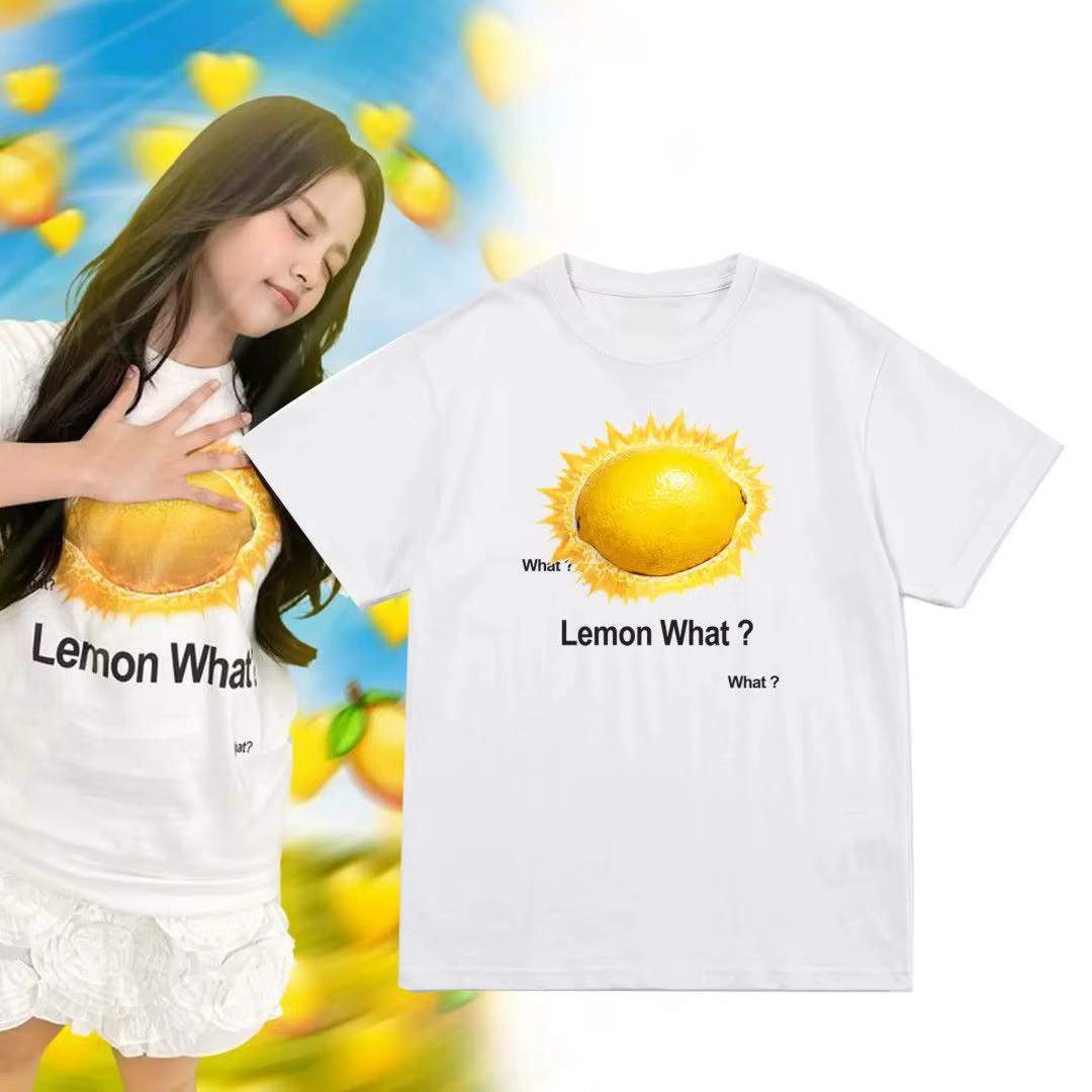 T-shirt unisexe à motif citron
