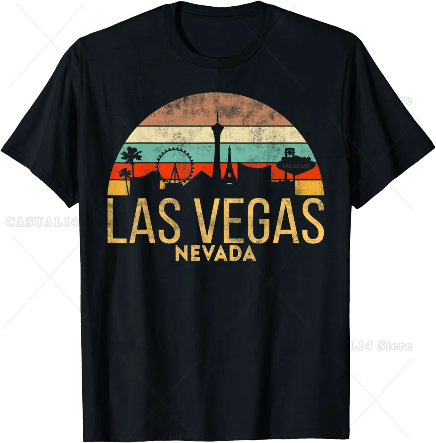 T-shirt vintage TolVEGAS pour hommes et femmes