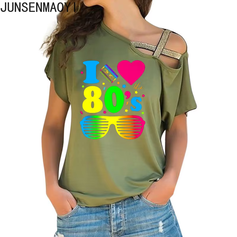 J'adore Les 80s Vêtements Nouvelles Femmes Pour T-Shirt