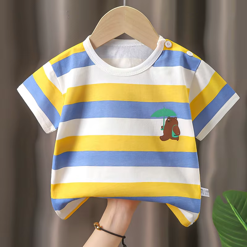 T-Shirt à Manches Courtes pour Enfant Garçon et Fille
