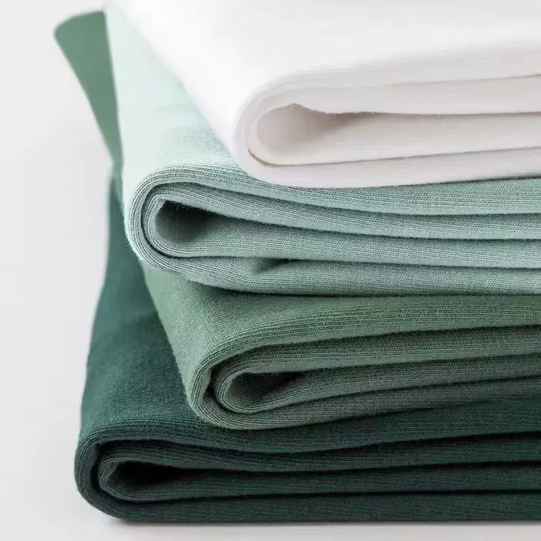 Hommes femmes vert T-shirt 280g coton à manches courtes haut coréen