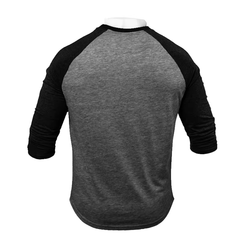 T-shirt de sport à manches trois-quarts pour hommes