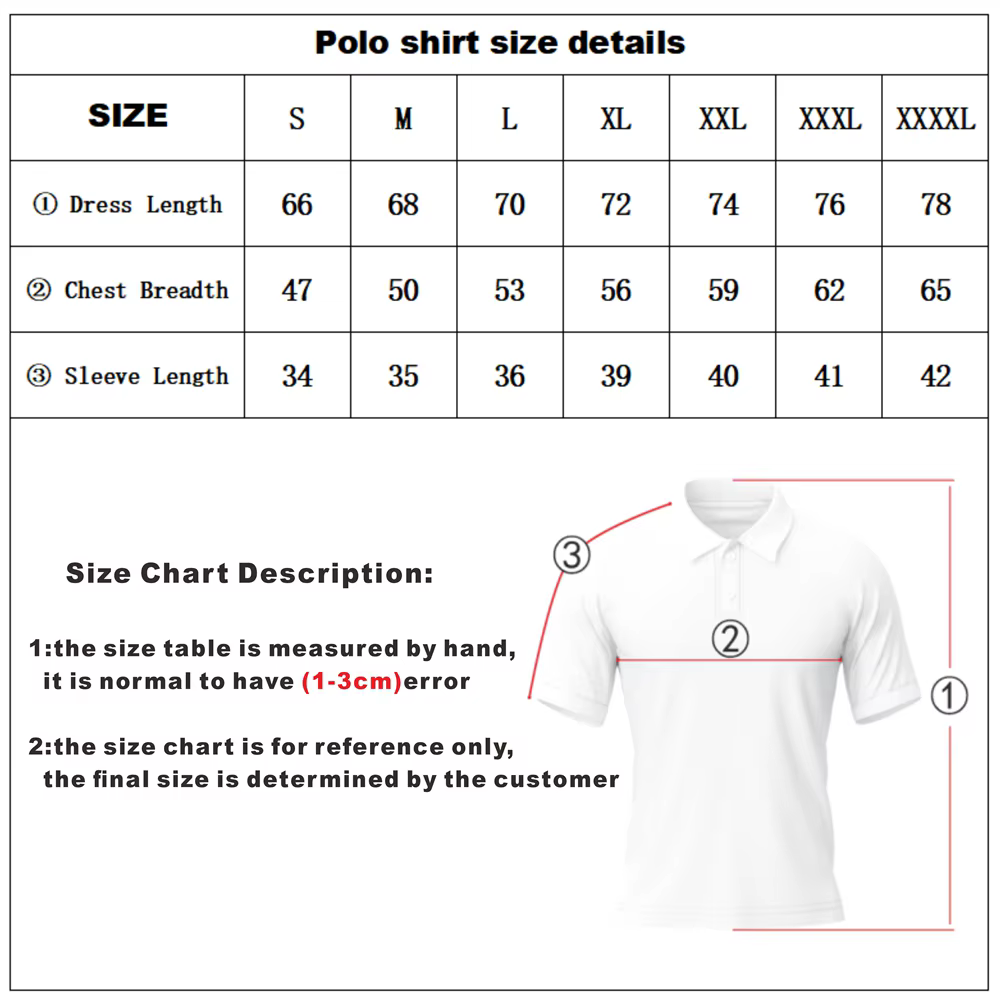 Polo à manches courtes pour hommes