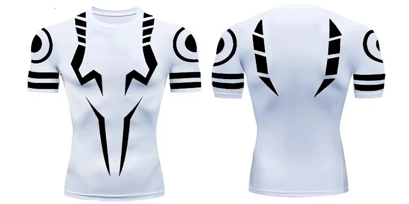 T-shirts de compression imprimés en 3D pour hommes