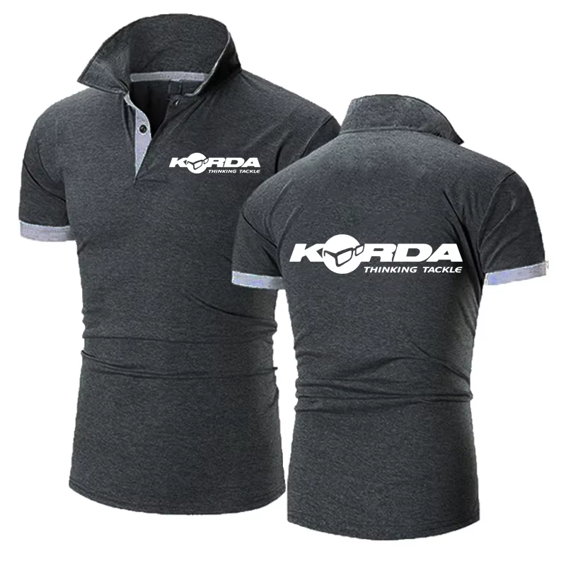 Korda inspiré hommage polos pêche à la ligne Camping revers t-shirts classique
