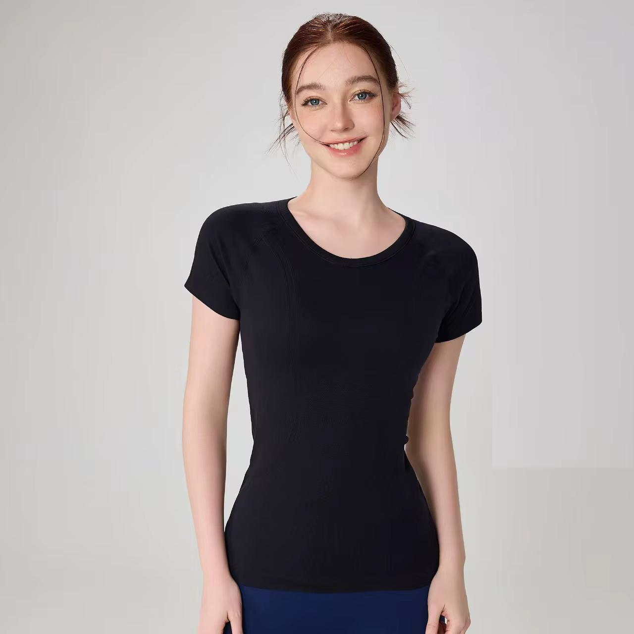 Femmes Yoga haut sans couture Sport t-shirts chemise de Fitness vêtements