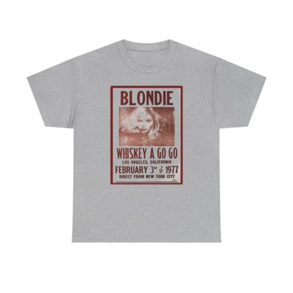 T-shirt avec affiche de concert Blondie Whiskey A Go Go Los Angeles